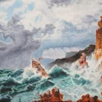 Bateau dans la tempête Peinture de Béatrix Donnart