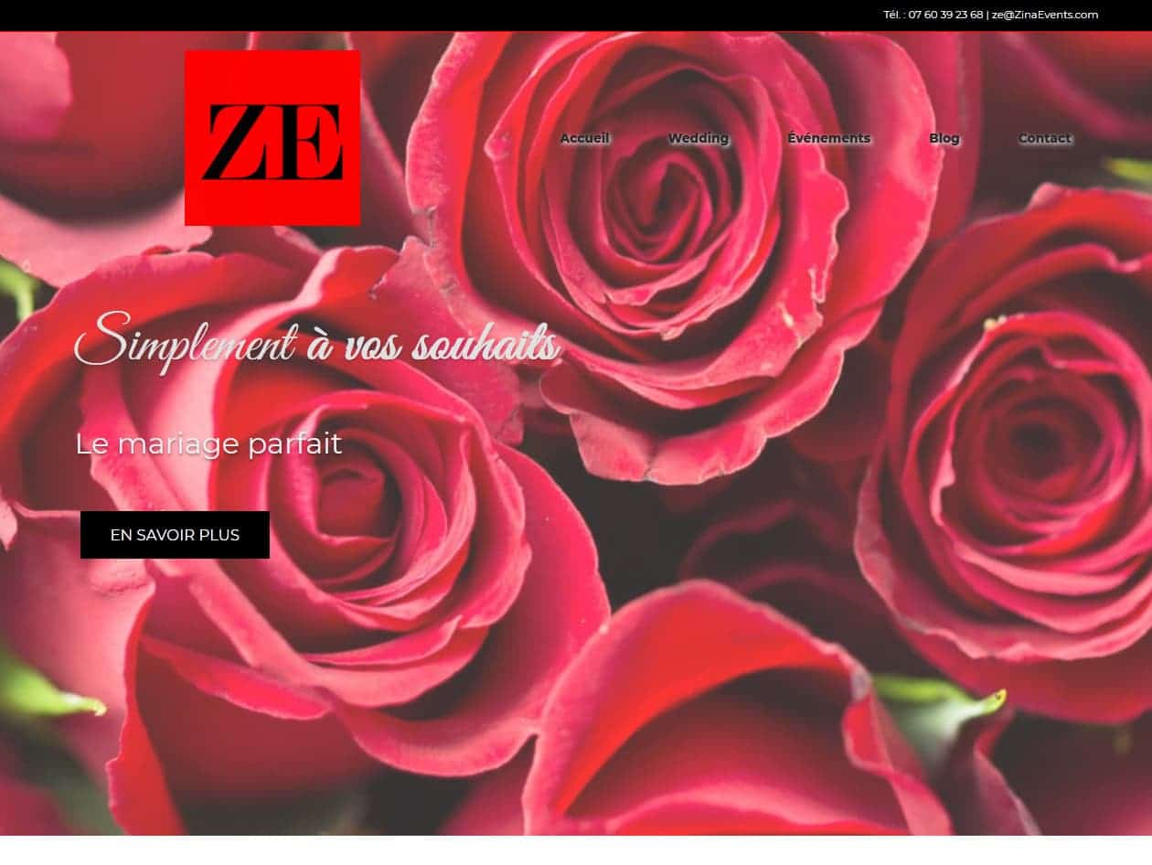 Site de Zina Events
